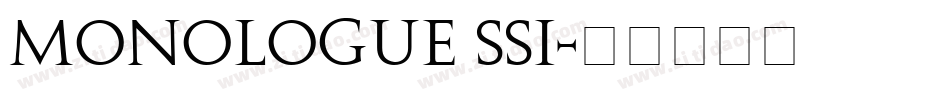 Monologue SSi字体转换